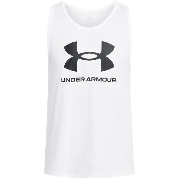 Under Armour SPORTSTYLE Pánske tielko, biela, veľkosť L