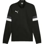 Puma TEAMRISE 1/4 ZIP TOP Pánska mikina na zips, čierna, veľkosť