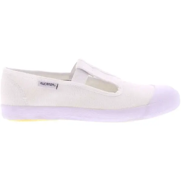 Rucanor RSA SPIRIT WITH T-BAR Detská slip-on obuv, biela, veľkosť
