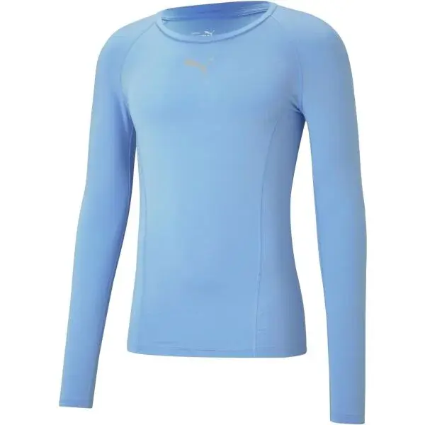 Puma LIGA BASELAYER TEE LS Pánske funkčné tričko, svetlomodrá, veľkosť