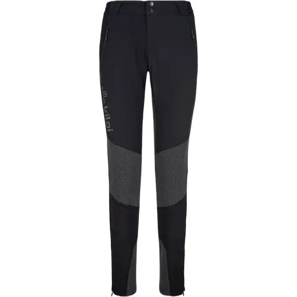 KILPI NUUK Dámske outdoorové nohavice, čierna, veľkosť