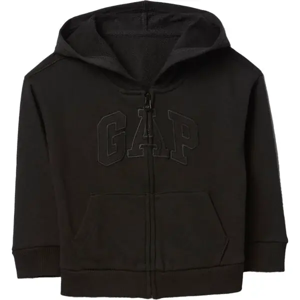 GAP V-FRCH LOGO Chlapčenská mikina, čierna, veľkosť 3Y