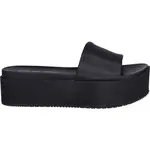 Calvin Klein FLATFORM SANDAL SLIDE INNYLON Dámske šľapky, čierna, veľkosť
