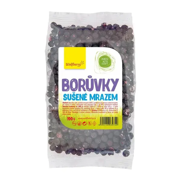 WOLFBERRY Borůvky lyofilizované 100 g