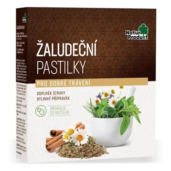 NATURPRODUKT Žaludeční pastilky 20 kusů