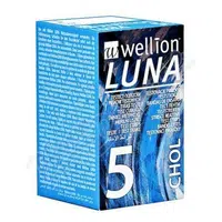 WELLION Luna testovací proužky cholesterol 5 kusů