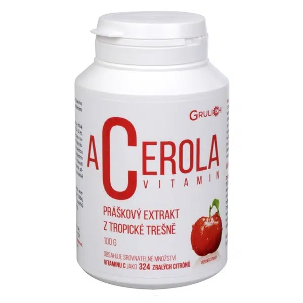 GRULICH Acerola vitamin C práškový extrakt z tropické třešňě 100 g