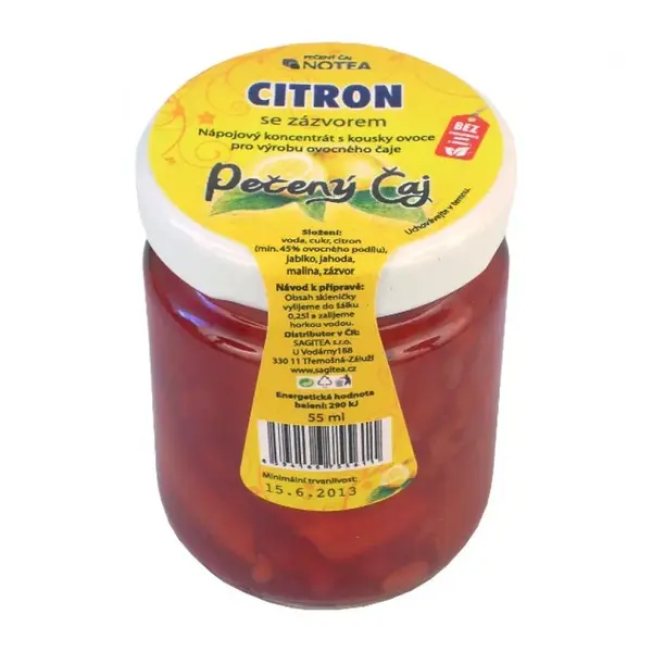 NOTEA Čaj pečený citron se zázvorem 55 ml