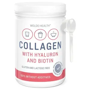 WOLDOHEALTH Kolagen s kyselinou hyaluronovou 500 gramů