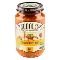 RUDOLFS Bio lasagne s hovězím masem 8m+ 190 g