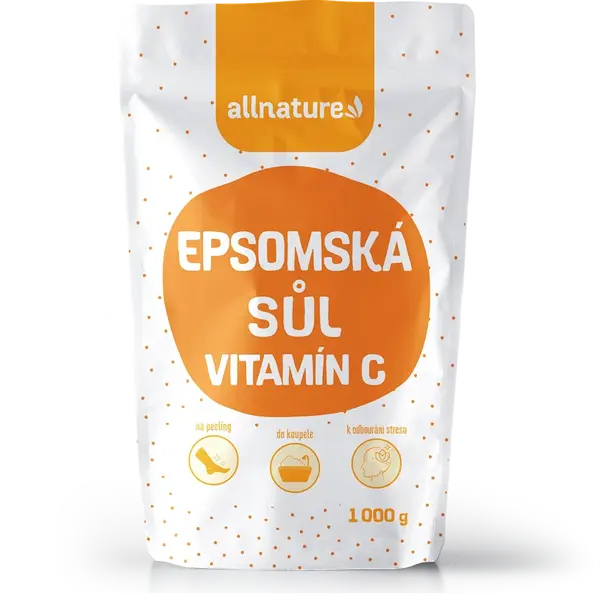 ALLNATURE Epsomská sůl s vitamínem C 1000 g