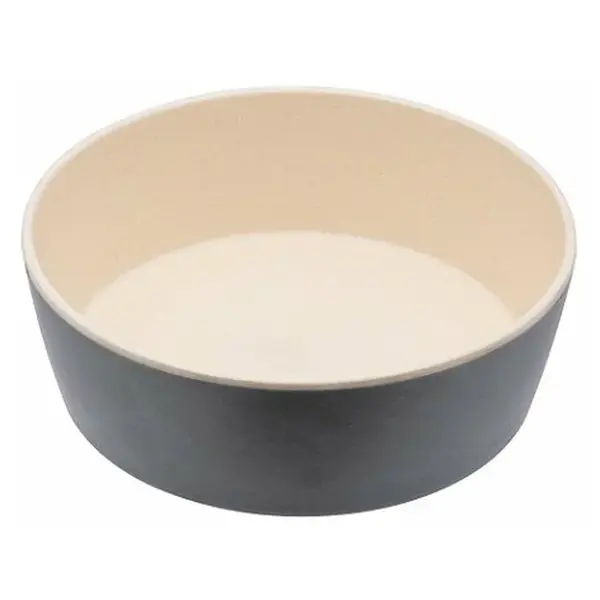 BECOBOWL Bambusová miska pro psa coastal grey vel. S