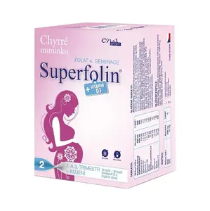 ONAPHARM Chytré miminko 2 superfolin + vitamin D3 a DHA 30 tablet + 30 kapslí