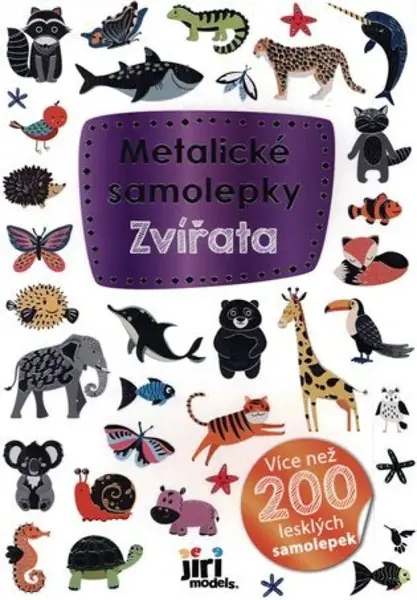 Metalické samolepky - Zvířata (poškozené)