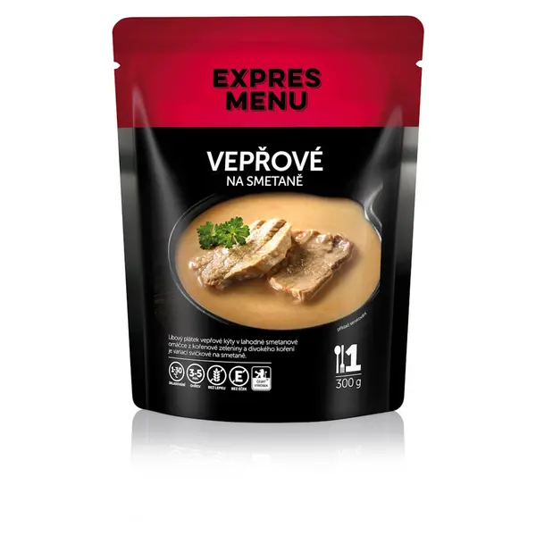 EXPRES MENU Vepřové na smetaně bez lepku 1 porce