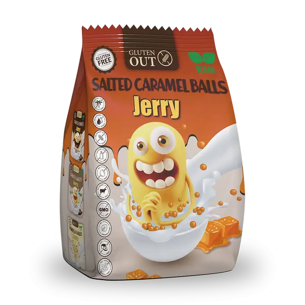 NERANO Snídaňové kuličky slaný karamel 375 g