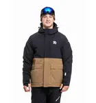 Pánská snb & ski bunda meatfly vertigo hnědá/černá xxl