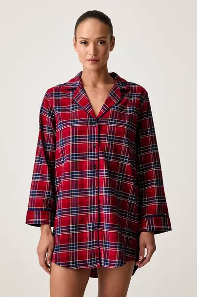 Tommy Hilfiger  pyžamová košile dámská bavlněná