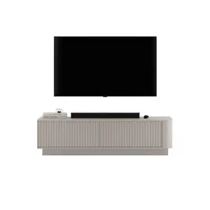 Meble Lindner TV stolek Aurora kašmírový matný 140 cm s podstavcem