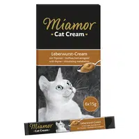 MIAMOR Leberwurst krémová játrová svačinka pro kočky 6x15 g