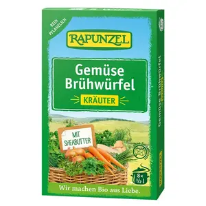 RAPUNZEL Zeleninový vývar bylinkový v kostce BIO 8 kusů