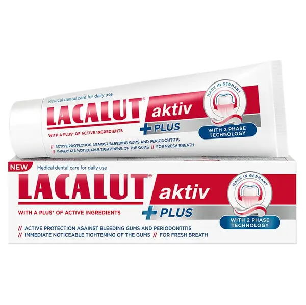 LACALUT Aktiv Plus zubní pasta 75ml, Forma výrobku: Pasta