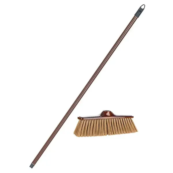 Metla  na tyči ECONOMY 32CM červenohnedá