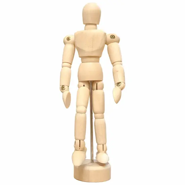 Manekýn dřevěný 20cm unisex