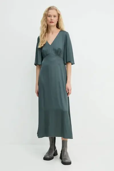 Šaty Marc O'Polo zelená barva, midi, 410109721541