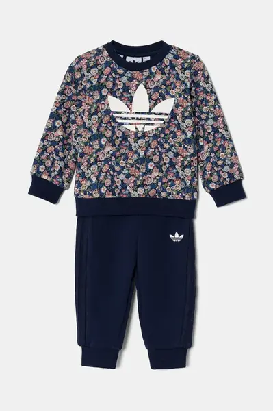 Dětská tepláková souprava adidas Originals tmavomodrá barva, JC8049