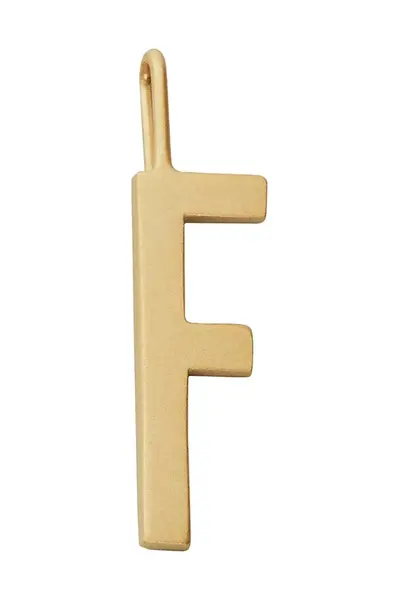 Pozlacený stříbrný přívěsek Design Letters