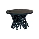 ODKLÁDACÍ STOLEK, teakové dřevo, černá