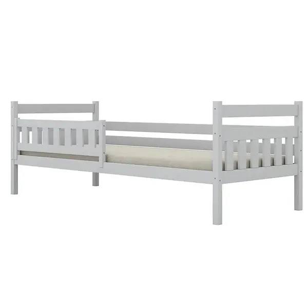 Posteľ Dawid štandard + zábrana 80x160 biela