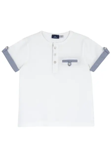 Chicco Tričko  modrá / biela