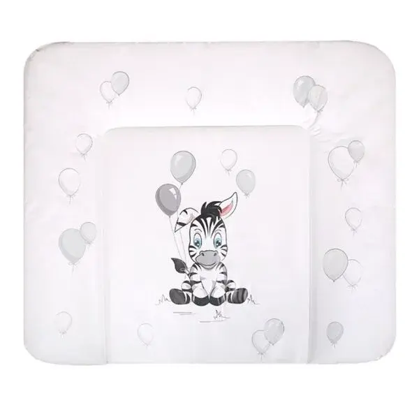 NEW BABY ZEBRA Prebaľovacia mäkká podložka, biela, veľkosť