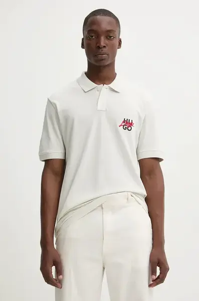 Bavlněné polo tričko HUGO
