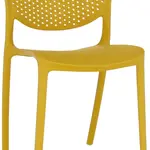 TEMPO KONDELA Stohovatelná židle FEDRA NEW, žlutá