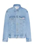 Calvin Klein Jeans Prechodná bunda  modrá denim