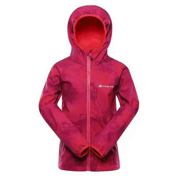 Dětská softshellová bunda alpine pro hooro 2 růžová 164-170