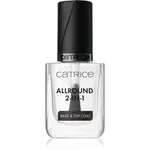 Catrice Allround podkladový a krycí lak na nehty 2 v 1 transparentní 10.5 ml