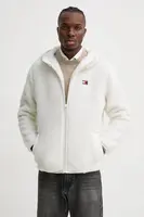 Fleecová mikina Tommy Jeans černá barva, DM0DM19224