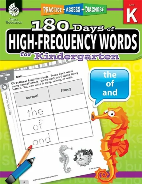 180 Daysâ„¢: High-Frequency Words for Kindergarten - Jessica Hathaway, Jesse Hathaway