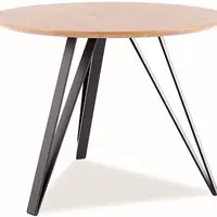 SIGNAL Jídelní kulatý stůl Tetis dub 100 cm