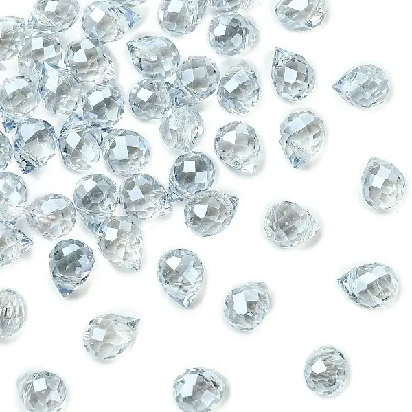 50Pcs Electroplate Glass Beads