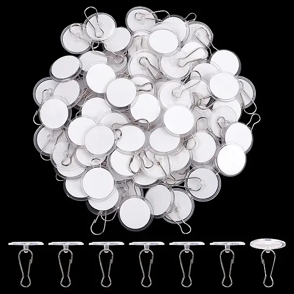 80Pcs Plastic Wall Hooks