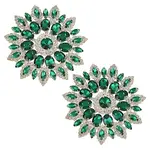 2Pcs Alloy with Rhinestone Handicraft Beading Appliques