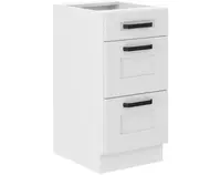 Dolní zásuvková kuchyňská skříňka Luna, 40 cm, bílá