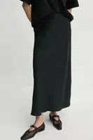 Sukně By Malene Birger BOSHAN černá barva, midi, Q71875018Z