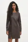 Šaty Answear.LAB hnědá barva, mini