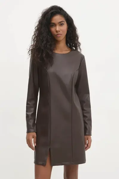 Šaty Answear.LAB hnědá barva, mini